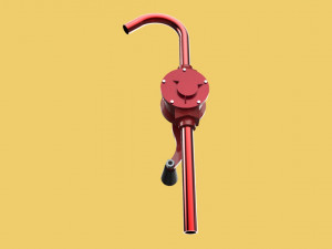 HAND ROTARY OIL DRUM PUMP FUEL BARREL model Modelo 3D