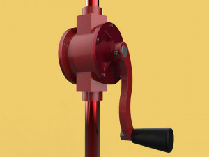 HAND ROTARY OIL DRUM PUMP FUEL BARREL model Modelo 3D