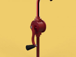 HAND ROTARY OIL DRUM PUMP FUEL BARREL model Modelo 3D