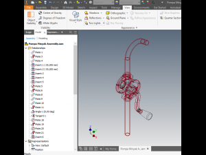 HAND ROTARY OIL DRUM PUMP FUEL BARREL model Modelo 3D