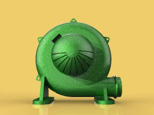 INDUSTRIAL AIR BLOWER TURBINE CENTRIFUGAL FAN ELECTRIC 3D Model