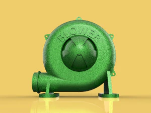 INDUSTRIAL AIR BLOWER TURBINE CENTRIFUGAL FAN ELECTRIC 3D Model