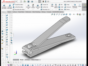 3D NAIL CLIPPER STAINLESS STEEL model 3D Model