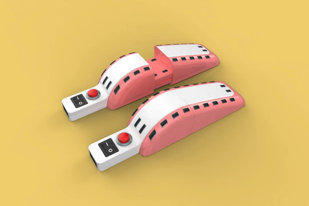 COMPACT SHOE AND BOOT DRYER 3D Model .c4d .max .obj .3ds .fbx .stl .blend