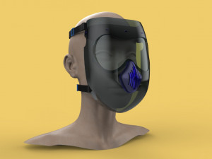 FACE SHIELD FACE MASK MASKER SAFETY MEDICAL FACESHIELD 3D 3D Model