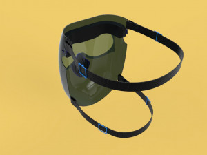 FACE SHIELD FACE MASK MASKER SAFETY MEDICAL FACESHIELD 3D 3D-Modell