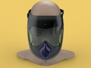 FACE SHIELD FACE MASK MASKER SAFETY MEDICAL FACESHIELD 3D 3D-Modell