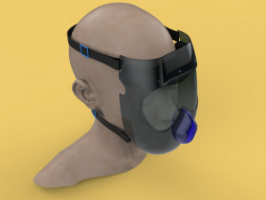 FACE SHIELD FACE MASK MASKER SAFETY MEDICAL FACESHIELD 3D 3D-Modell