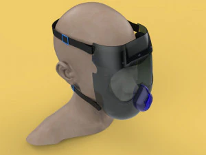 PROTECCI&Oacute;N FACIAL M&Aacute;SCARA MASCARILLA SEGURIDAD M&Eacute;DICO PANTALLA 3D Modelo 3D