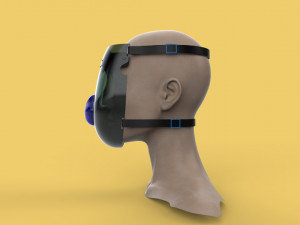 FACE SHIELD FACE MASK MASKER SAFETY MEDICAL FACESHIELD 3D 3D-Modell