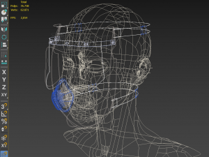 FACE SHIELD FACE MASK MASKER SAFETY MEDICAL FACESHIELD 3D 3D-Modell