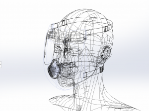 FACE SHIELD FACE MASK MASKER SAFETY MEDICAL FACESHIELD 3D 3D-Modell