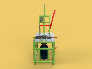 COCONUT CUTTER PEELER DEHUSKING MACHINE TOOL DEHUSKER SKIVER 3D Model