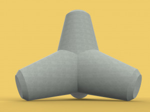 TETRAPOD BREAK WATER SEAWALL ARMOURING Modelo 3D
