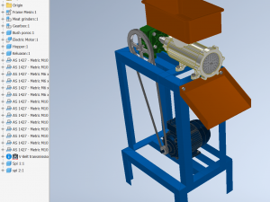 ELECTRIC MEAT GRINDER MACHINE SAUSAGE MAKER FOOD MINCER 3D Модель