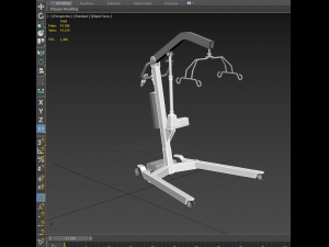 3D PATIENT HOIST PORTABLE LIFT LIFTER FOR AGED CARE HOSPITAL HOMES AND DISABILITY INDUSTRY model Model 3D
