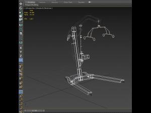 3D PATIENT HOIST PORTABLE LIFT LIFTER FOR AGED CARE HOSPITAL HOMES AND DISABILITY INDUSTRY model Model 3D