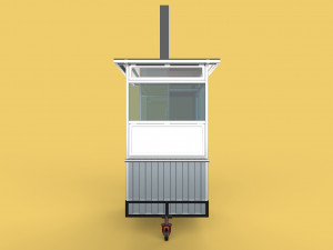 FRIED FOOD CART FRYER FOOD TRUCK CATERING SERVICE MOBILE OUTDOOR 3D Model