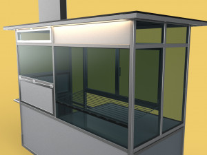 FRIED FOOD CART FRYER FOOD TRUCK CATERING SERVICE MOBILE OUTDOOR 3D Model