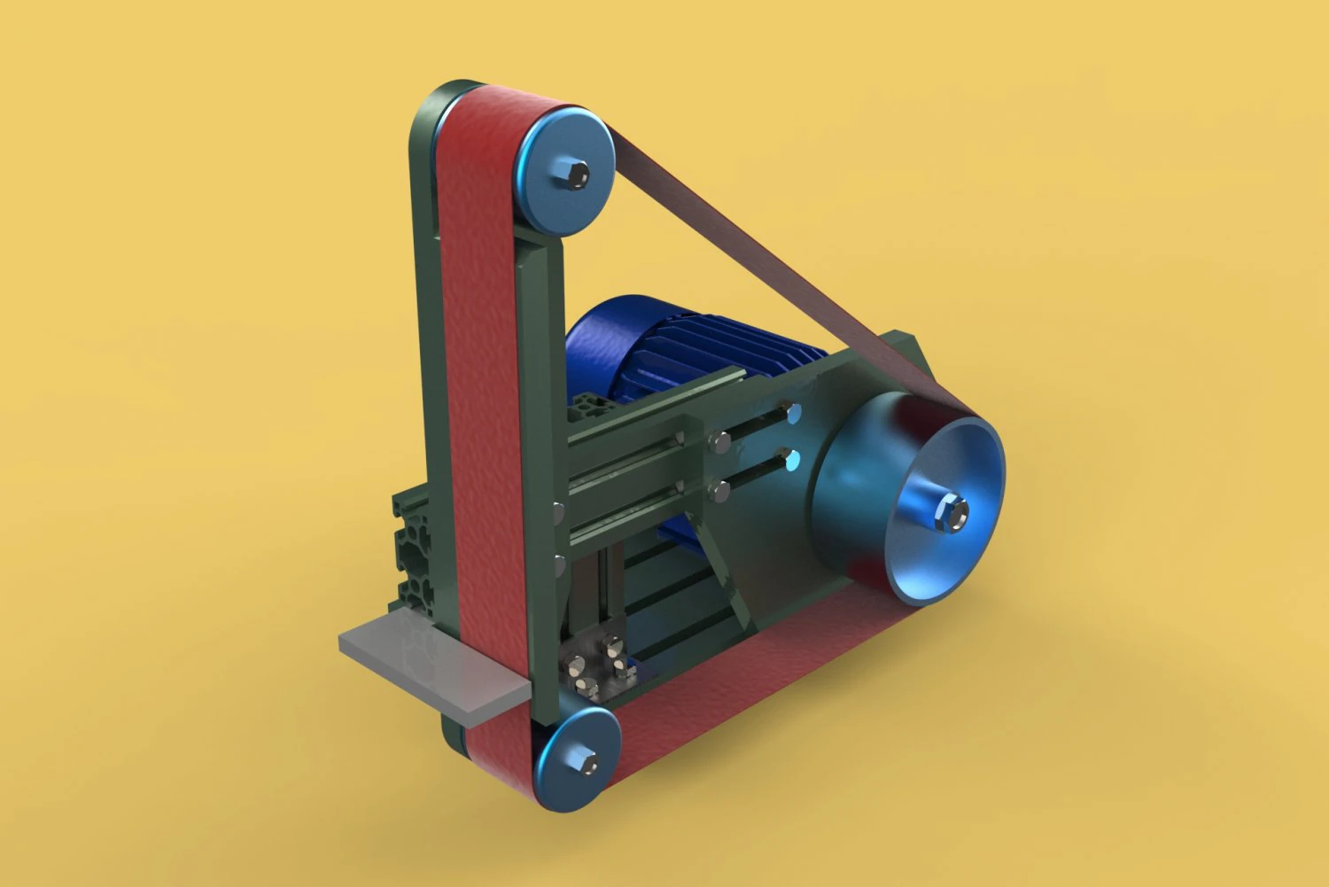 BELT GRINDER SANDER ABRASIVE POLISHER WHEEL CUTTER EDGES SHARPENER 3D Model .c4d .max .obj .3ds .fbx .stl .blend