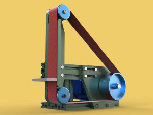 BELT GRINDER SANDER ABRASIVE POLISHER WHEEL CUTTER EDGES SHARPENER 3D Model