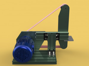 BELT GRINDER SANDER ABRASIVE POLISHER WHEEL CUTTER EDGES SHARPENER 3D Model