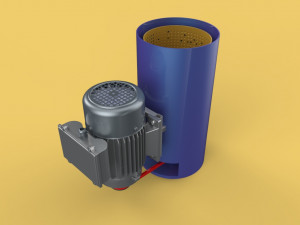 CENTRIFUGAL SPIN SPINNER DRYER MINI HYDRO OIL DRYER MACHINE 3D 3D-Modell