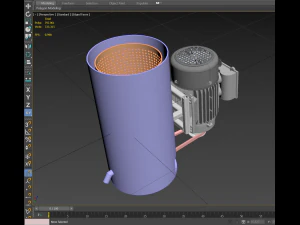 CENTRIFUGAL SPIN SPINNER DRYER MINI HYDRO OIL DRYER MACHINE 3D 3D Model