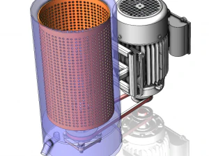 CENTRIFUGAL SPIN SPINNER DRYER MINI HYDRO OIL DRYER MACHINE 3D 3D Model