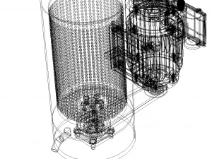 CENTRIFUGAL SPIN SPINNER DRYER MINI HYDRO OIL DRYER MACHINE 3D 3D Model