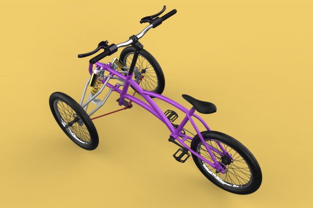 Tilting cargo deals bike