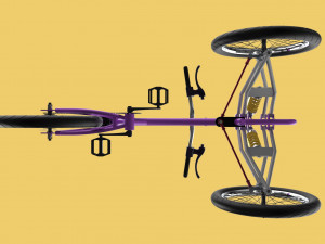 3D TILTING BIKE TRIKE BICYCLE TRICYCLE THREE WHEEL CYCLE CARGO model 3Dモデル