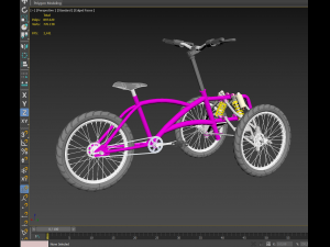 3D TILTING BIKE TRIKE BICYCLE TRICYCLE THREE WHEEL CYCLE CARGO model 3Dモデル