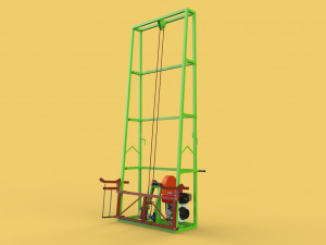 3D SUGARCANE LOADER LIFTER LIFTING MACHINE TRANSPORTING TO THE TRUCK Modèle 3D
