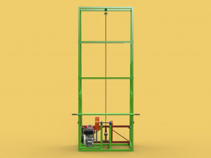 3D SUGARCANE LOADER LIFTER LIFTING MACHINE TRANSPORTING TO THE TRUCK 3D 모델