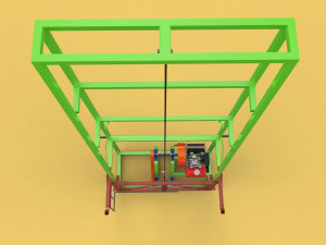 3D SUGARCANE LOADER LIFTER LIFTING MACHINE TRANSPORTING TO THE TRUCK 3D 모델