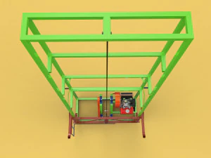 3D SUGARCANE LOADER LIFTER LIFTING MACHINE TRANSPORTING TO THE TRUCK 3D Model
