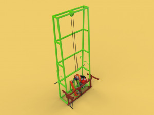 3D SUGARCANE LOADER LIFTER LIFTING MACHINE TRANSPORTING TO THE TRUCK 3D 모델