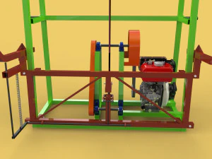 3D SUGARCANE LOADER LIFTER LIFTING MACHINE TRANSPORTING TO THE TRUCK 3D Model