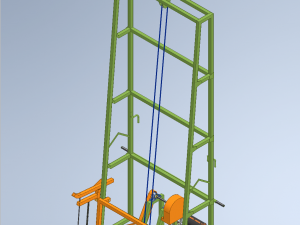3D SUGARCANE LOADER LIFTER LIFTING MACHINE TRANSPORTING TO THE TRUCK 3D 모델