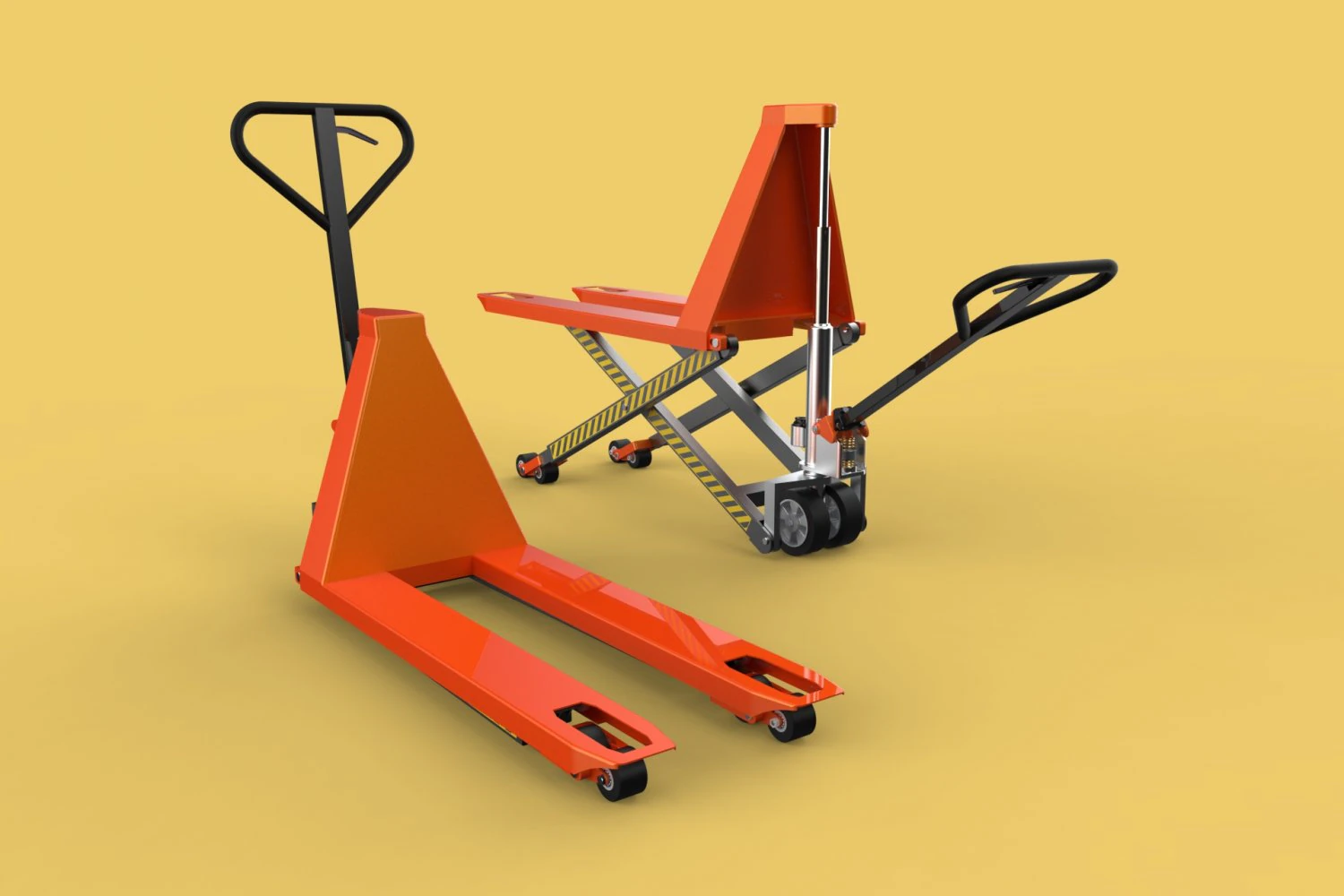 HAND PALLET TRUCK JACK PUMP JIGGER FORKLIFT 3D 3D Model .c4d .max .obj .3ds .fbx .stl .blend 
