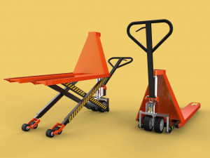 HAND PALLET TRUCK JACK PUMP JIGGER FORKLIFT 3D Modelo 3D