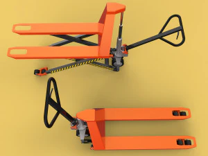 HAND PALLET TRUCK JACK PUMP JIGGER FORKLIFT 3D 3D Model