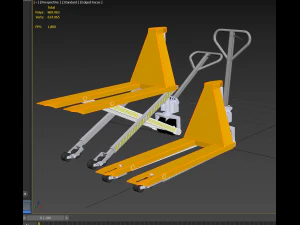 HAND PALLET TRUCK JACK PUMP JIGGER FORKLIFT 3D 3D Model
