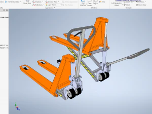 HAND PALLET TRUCK JACK PUMP JIGGER FORKLIFT 3D 3D Model