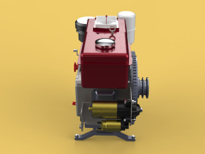 DIESEL ENGINE MACHINE DONGFENG 3D 모델