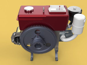 DIESEL ENGINE MACHINE DONGFENG 3D 모델