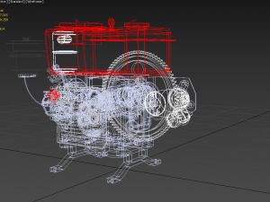 DIESEL ENGINE MACHINE DONGFENG 3D 모델