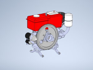 DIESEL ENGINE MACHINE DONGFENG 3D 모델
