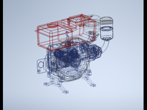 DIESEL ENGINE MACHINE DONGFENG 3D 모델